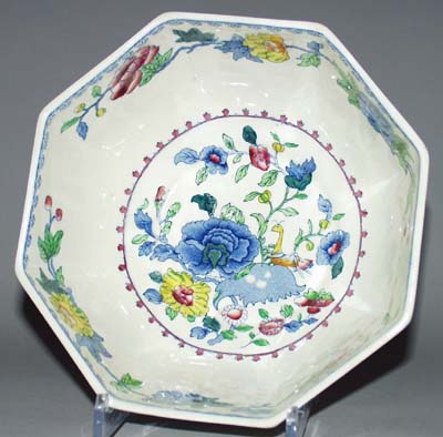 Bowl octagonal c1930s